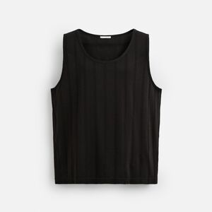 343-Zara Elegant Black Tank Top‎ Oversized